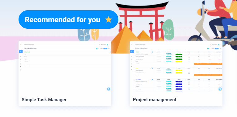 Select a project template