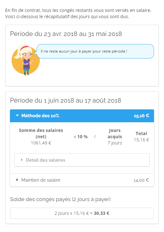 Comment Calculer Lindemnité Compensatrice Des Congés Payés Sur Top Assmat Centre Daide De 