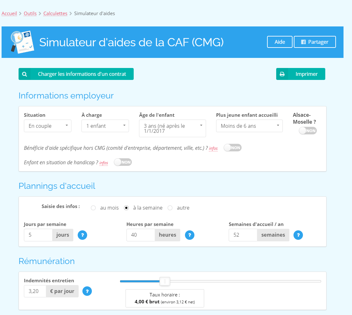 Calculer les aides sur topAssmat  Centre d'aide de TopAssmat