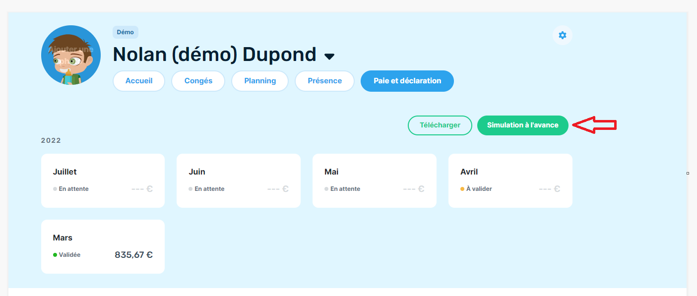 Comment faire une simulation de fiche de paie ?  Centre d'aide de Top